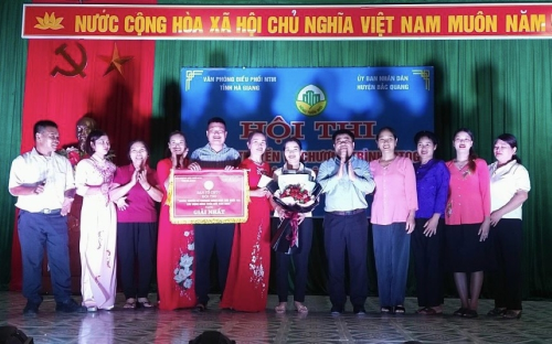 Văn phòng điều phối NTM tỉnh tổ chức hội thi NTM tại xã Đồng Yên